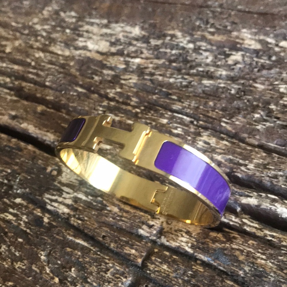 Authentic HERMÈS Enamel click clack bracelet